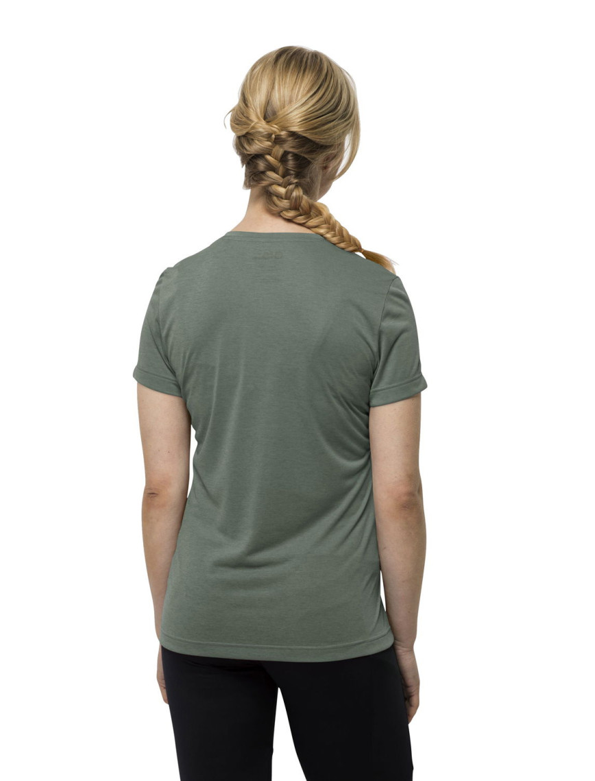 Jack Wolfskin Crosstrail T Kadın Yeşil Tişört Jack Wolfskin Crosstrail T Kadın Yeşil Tişört