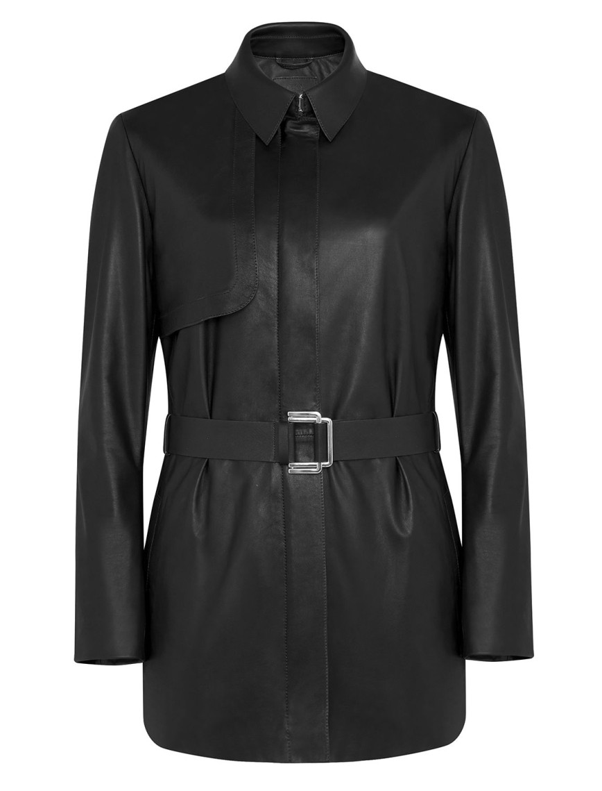 Kelly Kahve Kadın Deri Trençkot Kelly Kahve Kadın Deri Trençkot