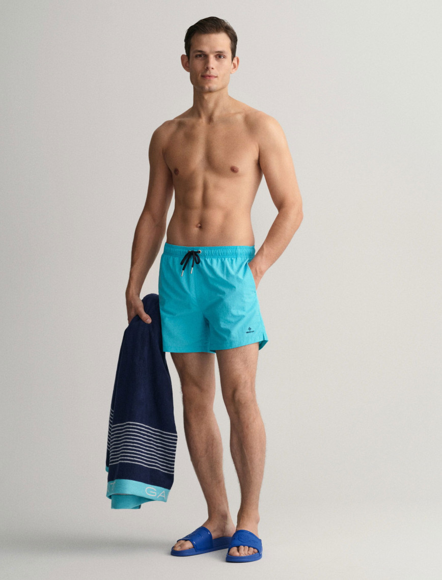 GANT Erkek Mavi Classic Fit Mayo Şort GANT Erkek Mavi Classic Fit Mayo Şort