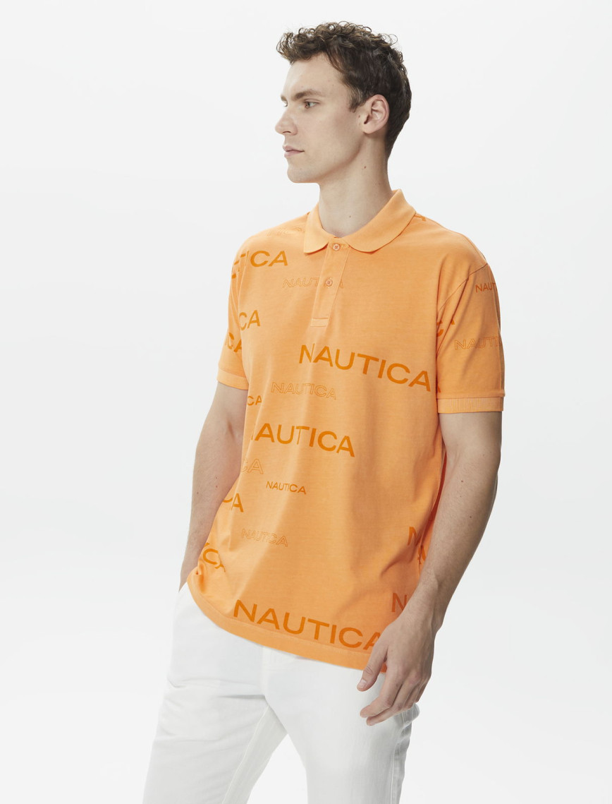 Nautica Erkek Turuncu Classic Fit Kısa Kollu Polo Nautica Erkek Turuncu Classic Fit Kısa Kollu Polo