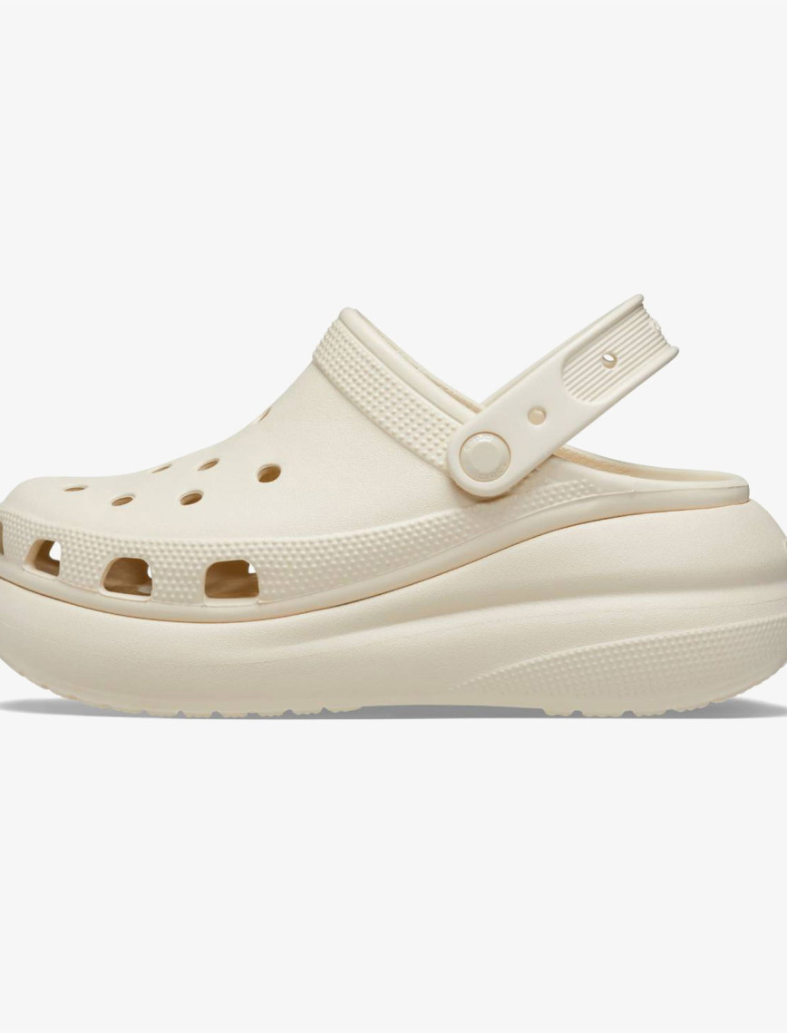 Crocs Classic Crush Clog Kadın Krem Terlik Crocs Classic Crush Clog Kadın Krem Terlik