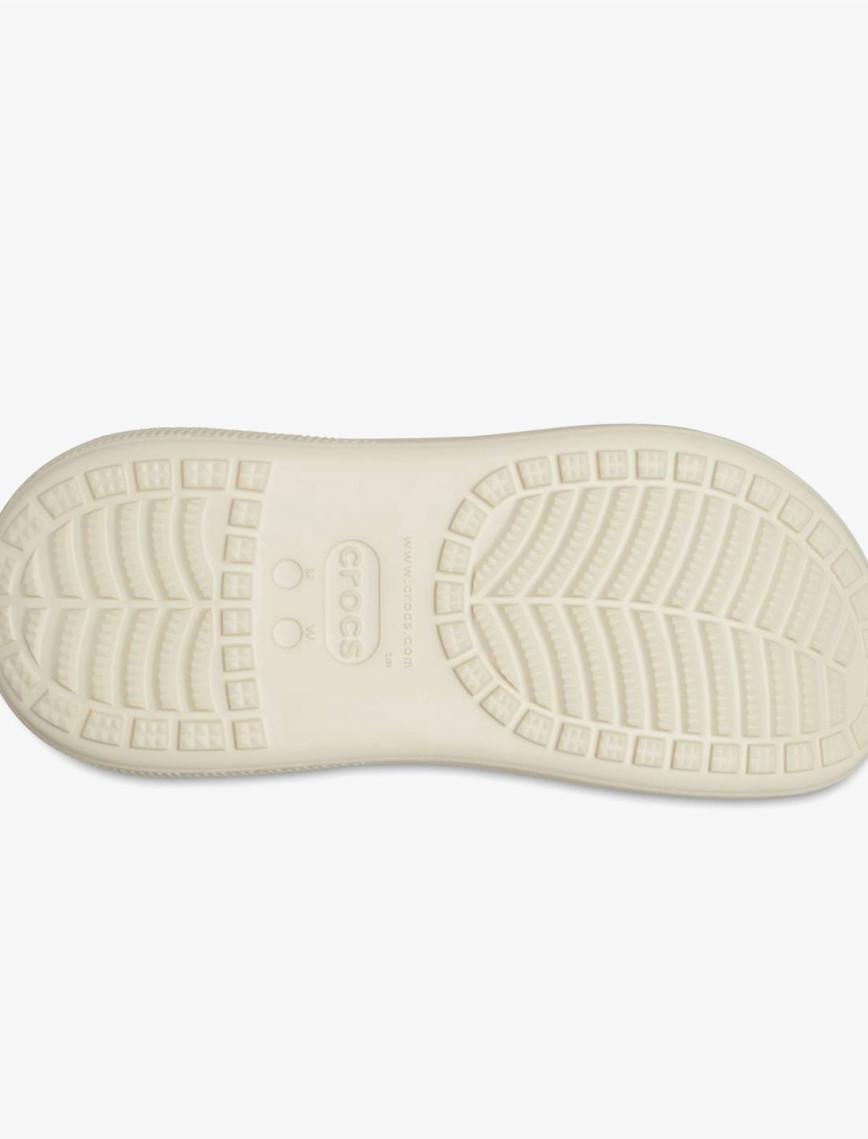 Crocs Classic Crush Clog Kadın Krem Terlik Crocs Classic Crush Clog Kadın Krem Terlik