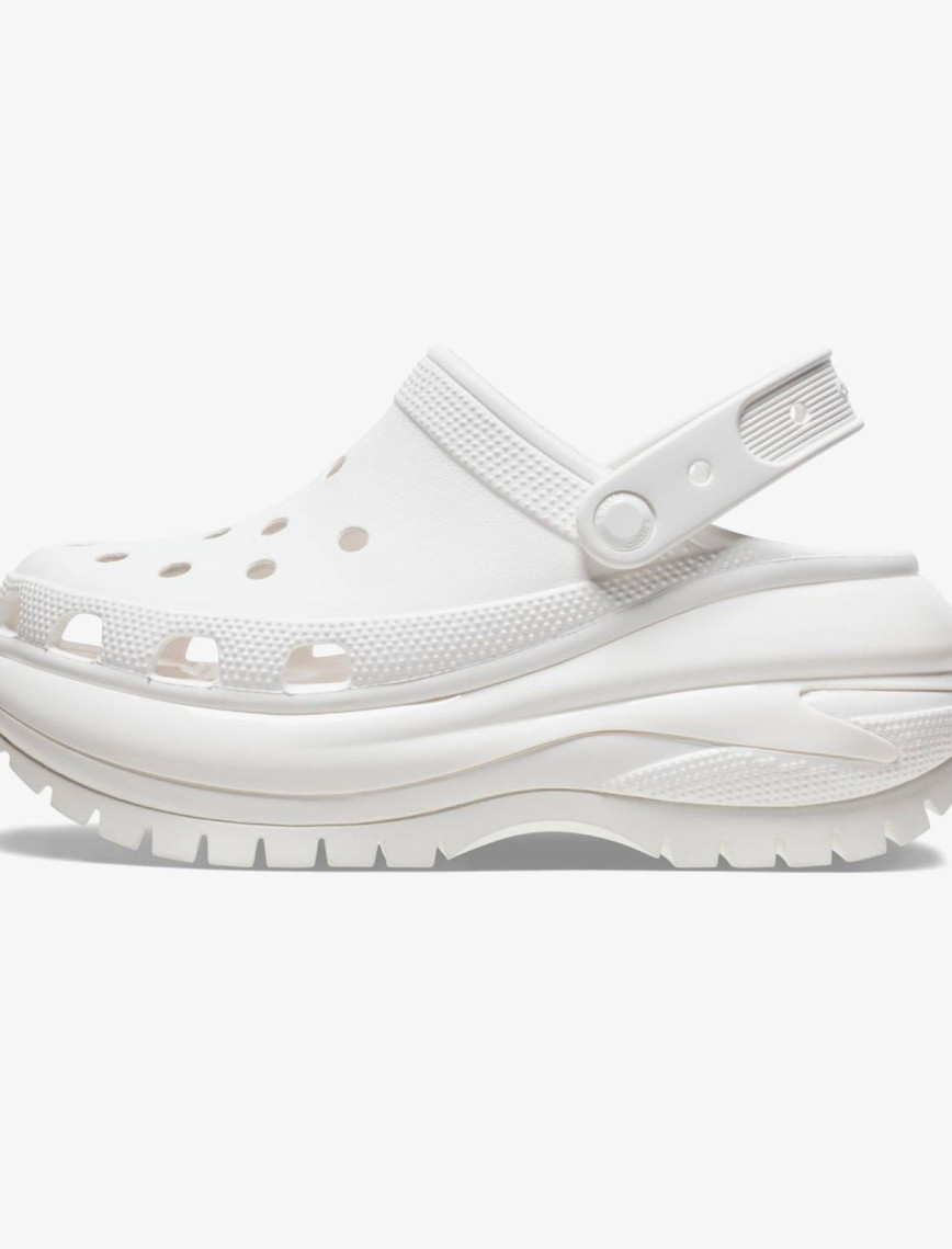Crocs Classic Mega Crush Kadın Beyaz Terlik Crocs Classic Mega Crush Kadın Beyaz Terlik