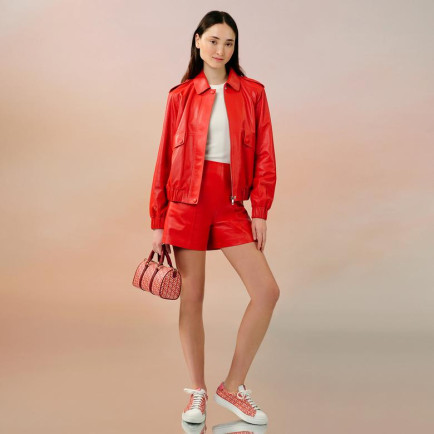 Speranza Kırmızı Kadın Deri Mont Speranza Kırmızı Kadın Deri Mont