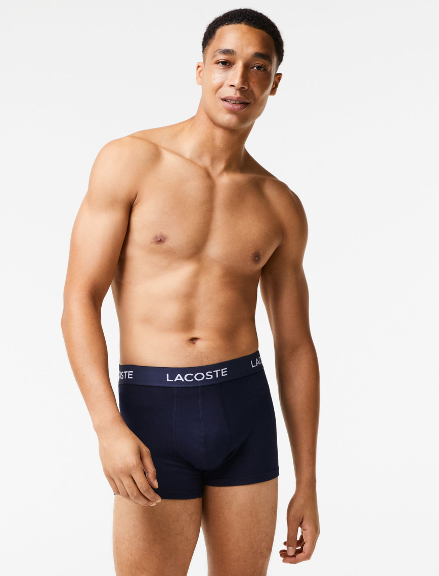 Lacoste Erkek 3'lü Lacivert Boxer