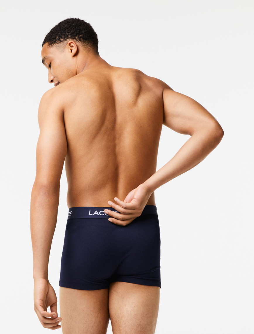 Lacoste Erkek 3'lü Lacivert Boxer