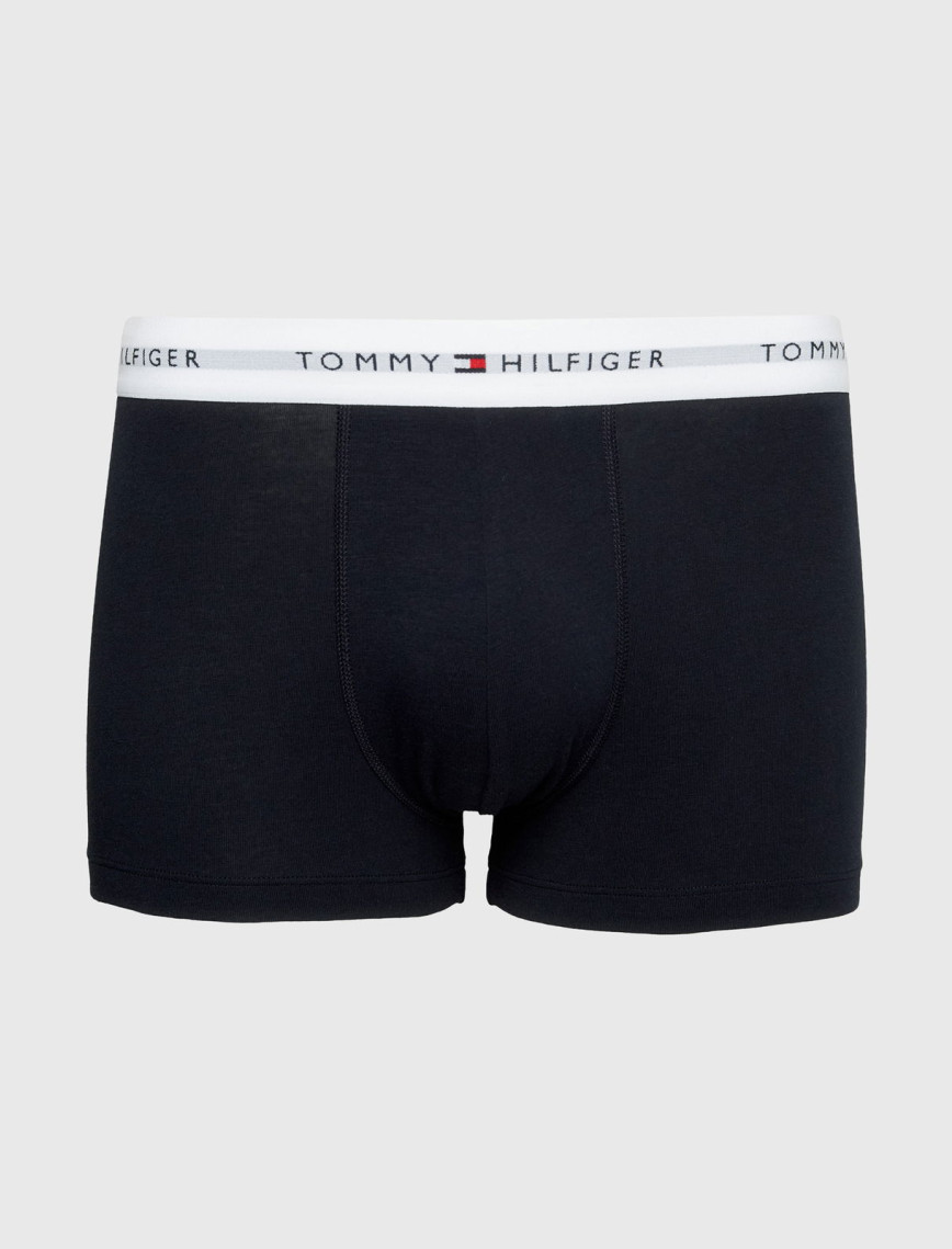 Tommy Hilfiger 3'lü Trunk Erkek Siyah Boxer Tommy Hilfiger 3'lü Trunk Erkek Siyah Boxer