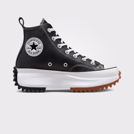 Converse Run Star Hike Platform Foundational Leather Unisex Siyah Sneaker Converse Run Star Hike Platform Foundational Leather Unisex Siyah Sneaker