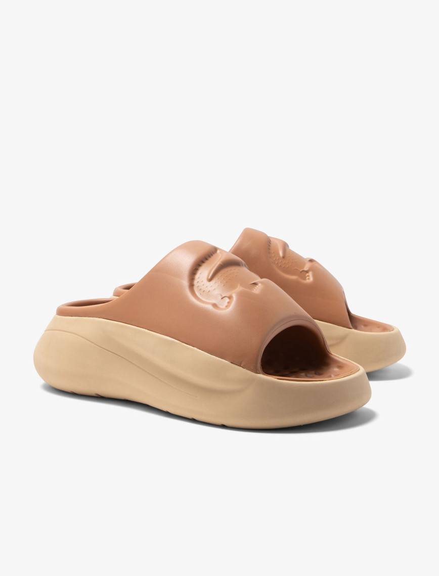 Lacoste Serve Slide 3.0 Kadın Kahverengi Terlik