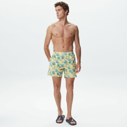 Nautica Erkek Sarı Baskılı Deniz Şortu Nautica Erkek Sarı Baskılı Deniz Şortu