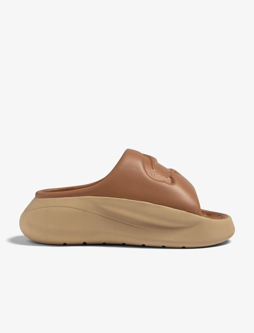 Lacoste Serve Slide 3.0 Kadın Kahverengi Terlik