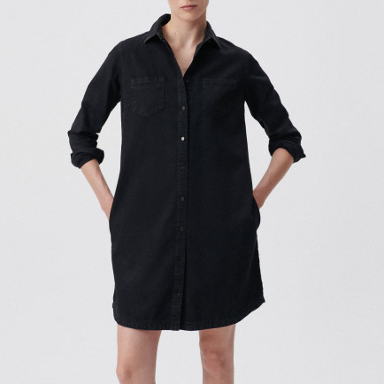 Mavi Liz Koyu Gri Jean Elbise 130656-34926