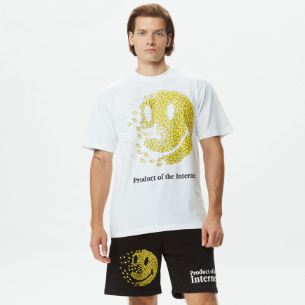 Market Smiley Product Of The Internet Erkek Beyaz T-Shirt Market Smiley Product Of The Internet Erkek Beyaz T-Shirt