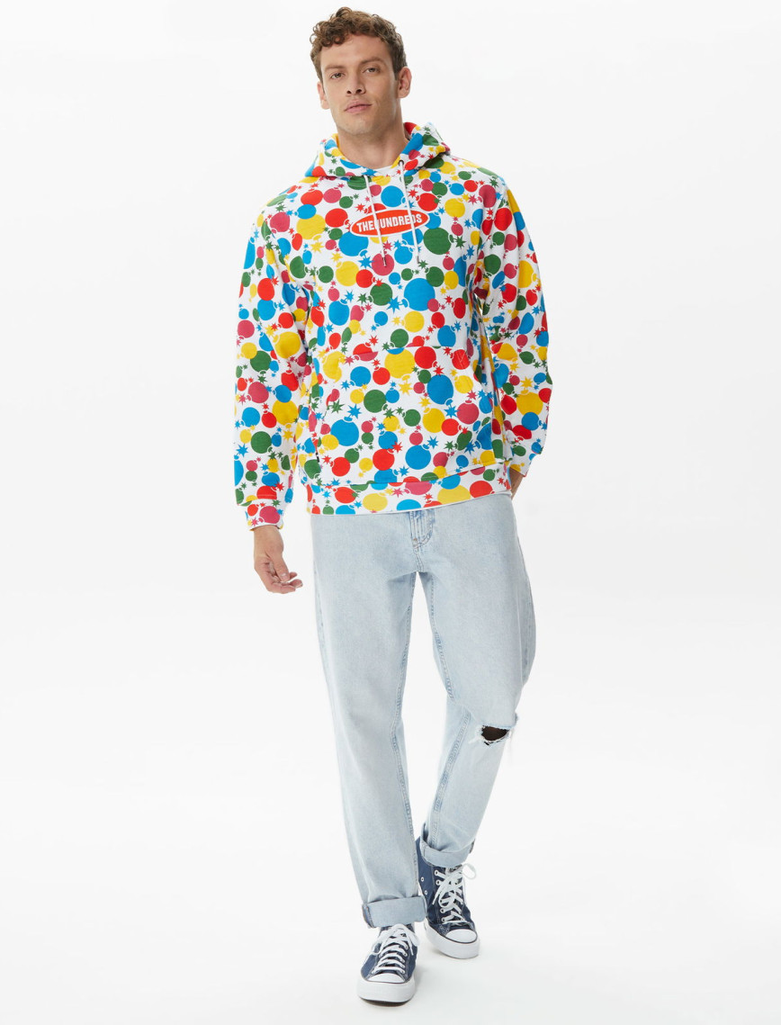 The Hundreds Bubbles Pullover Erkek Renkli Hoodie The Hundreds Bubbles Pullover Erkek Renkli Hoodie