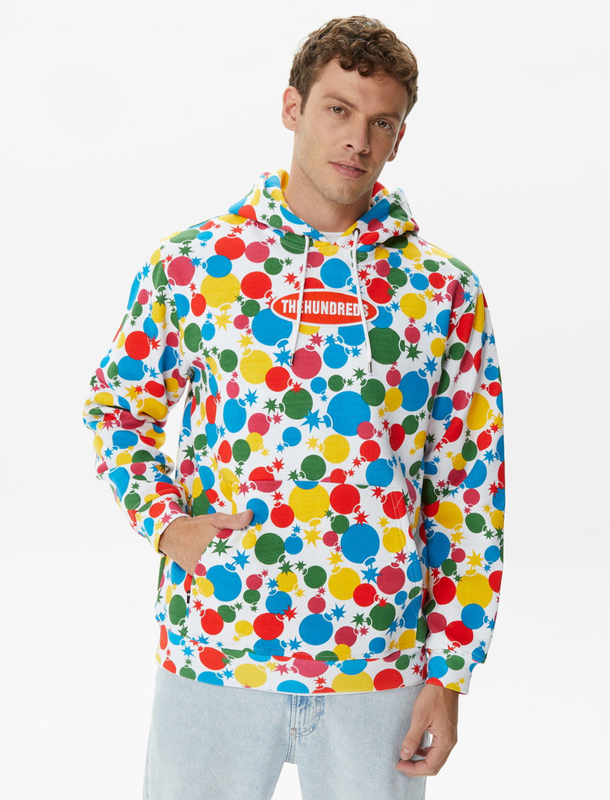 The Hundreds Bubbles Pullover Erkek Renkli Hoodie The Hundreds Bubbles Pullover Erkek Renkli Hoodie