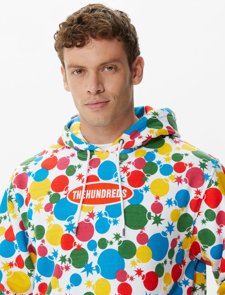 The Hundreds Bubbles Pullover Erkek Renkli Hoodie The Hundreds Bubbles Pullover Erkek Renkli Hoodie