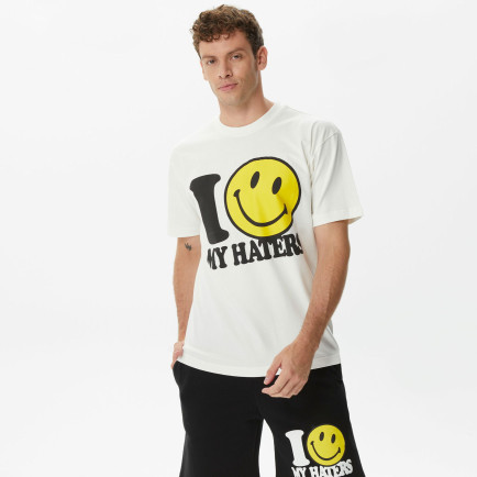 Market Smiley Haters Erkek Beyaz T-Shirt Market Smiley Haters Erkek Beyaz T-Shirt