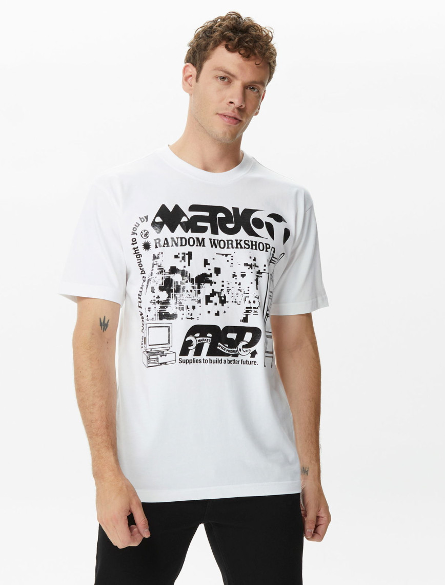 Market New Future Erkek Beyaz T-Shirt Market New Future Erkek Beyaz T-Shirt