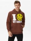 Market Smiley Haters Erkek Kahverengi Hoodie Market Smiley Haters Erkek Kahverengi Hoodie
