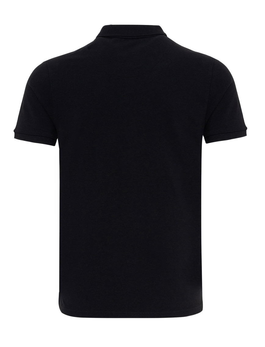 Routefield Partisan Erkek Siyah Polo Tişört