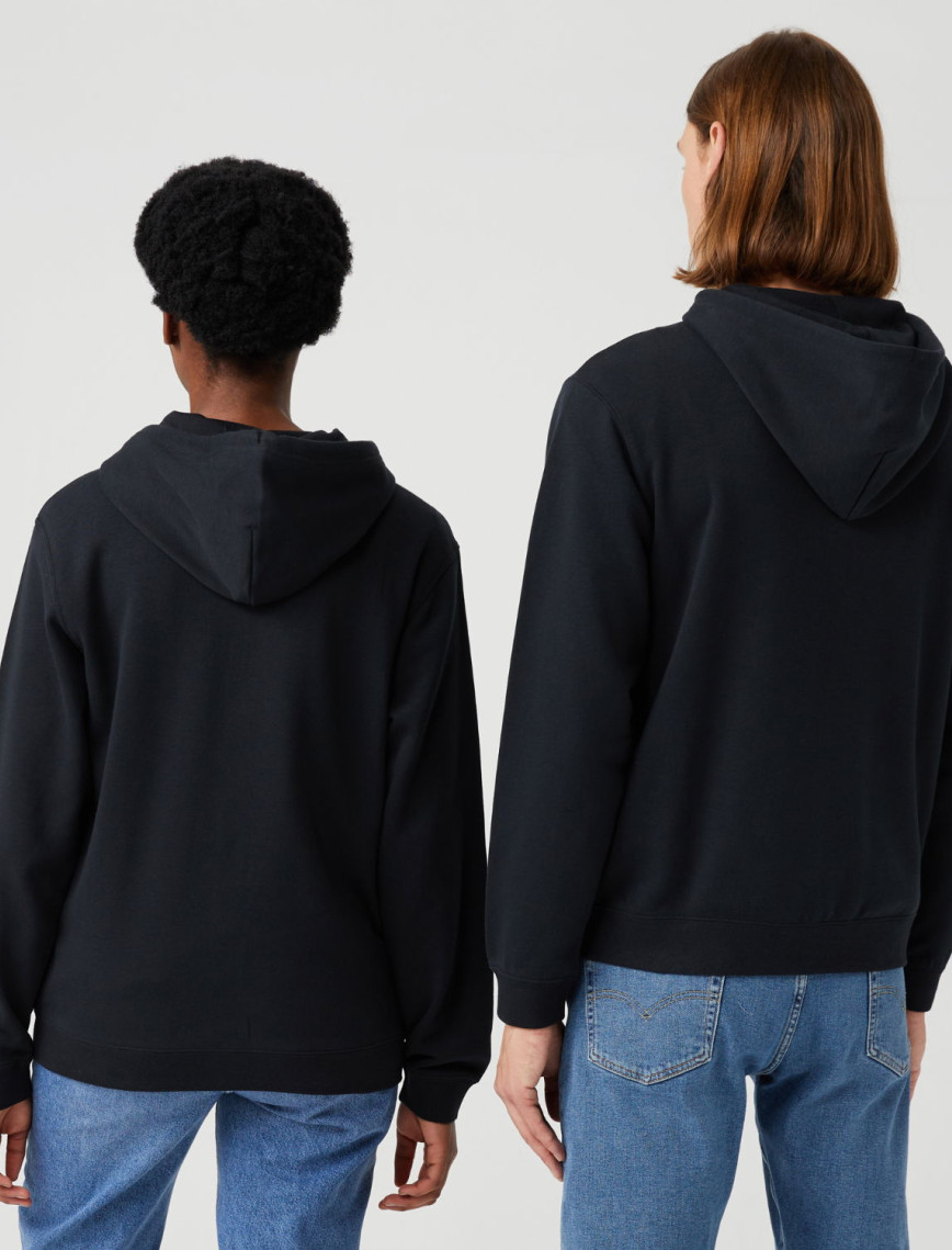 Converse Unisex Siyah Fermuarlı Hoodie Converse Unisex Siyah Fermuarlı Hoodie