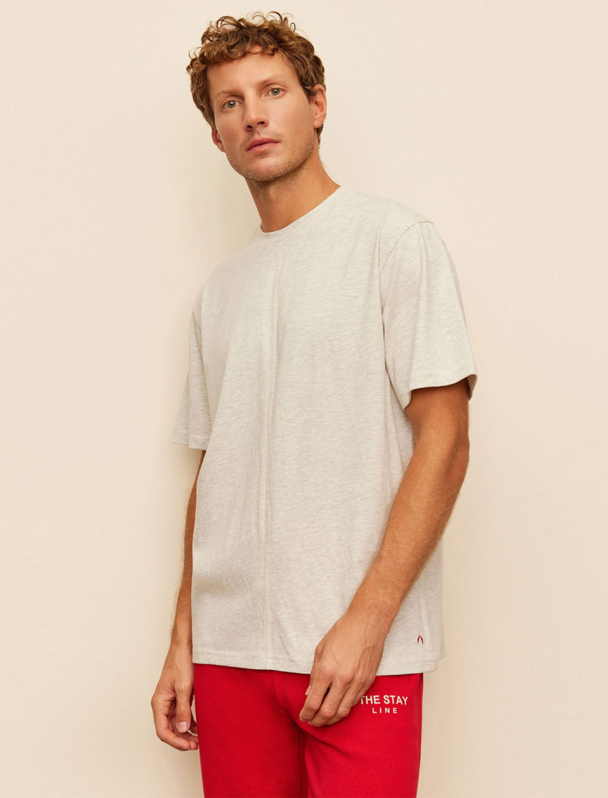 The Stay Line Soley Unisex Bej T-Shirt The Stay Line Soley Unisex Bej T-Shirt