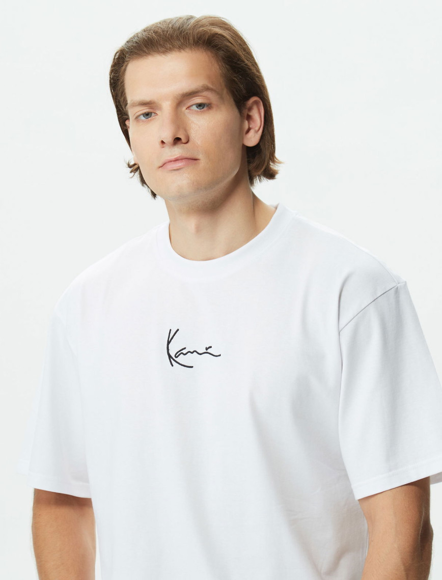 Karl Kani Small Signature Erkek Beyaz T-Shirt Karl Kani Small Signature Erkek Beyaz T-Shirt