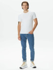 Guess Str Mid Organic Stretch Jersey 180 Erkek Beyaz T-Shirt Guess Str Mid Organic Stretch Jersey 180 Erkek Beyaz T-Shirt