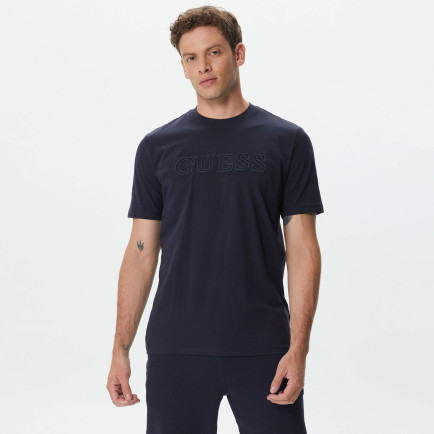 Guess Alphy Mid Organicetch 180 Erkek Lacivert T-Shirt Guess Alphy Mid Organicetch 180 Erkek Lacivert T-Shirt