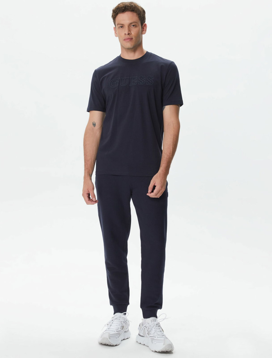 Guess Alphy Mid Organicetch 180 Erkek Lacivert T-Shirt Guess Alphy Mid Organicetch 180 Erkek Lacivert T-Shirt