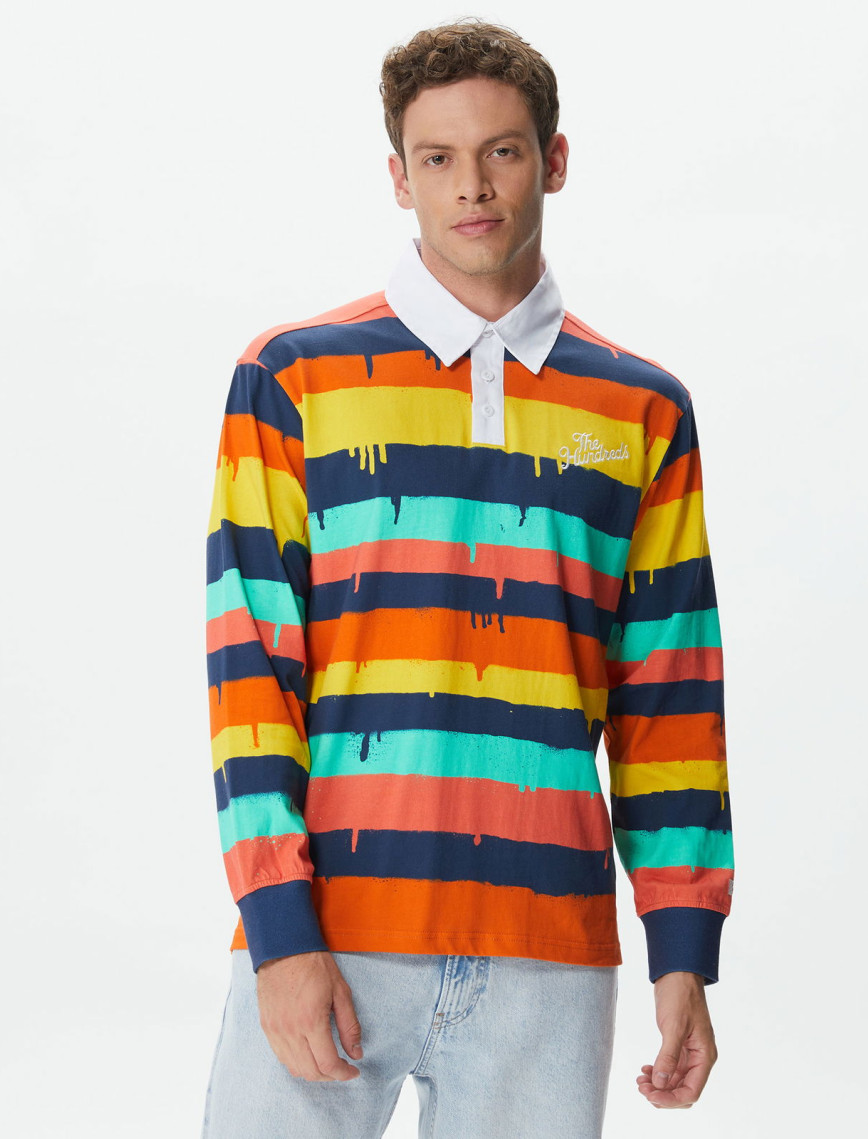 The Hundreds Spray Drip Erkek Renkli T-Shirt The Hundreds Spray Drip Erkek Renkli T-Shirt