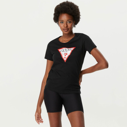 Guess Original Kadın Siyah T-Shirt Guess Original Kadın Siyah T-Shirt