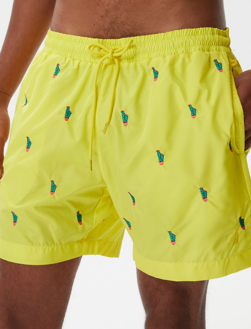 Nautica Erkek Sarı Desenli Mayo Şort Nautica Erkek Sarı Desenli Mayo Şort