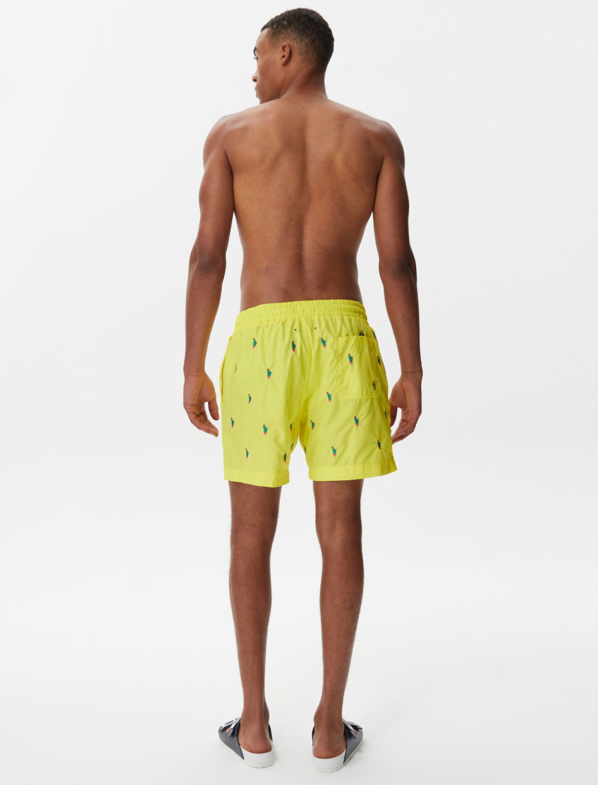 Nautica Erkek Sarı Desenli Mayo Şort Nautica Erkek Sarı Desenli Mayo Şort