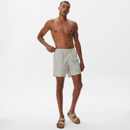 Nautica Erkek Krem Baskılı Mayo Şort Nautica Erkek Krem Baskılı Mayo Şort