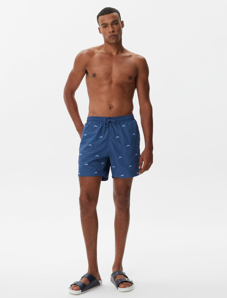 Nautica Erkek Turuncu Desenli Mayo Şort Nautica Erkek Turuncu Desenli Mayo Şort