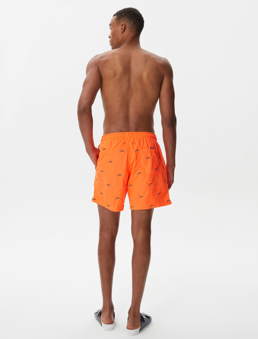 Nautica Erkek Turuncu Desenli Mayo Şort Nautica Erkek Turuncu Desenli Mayo Şort