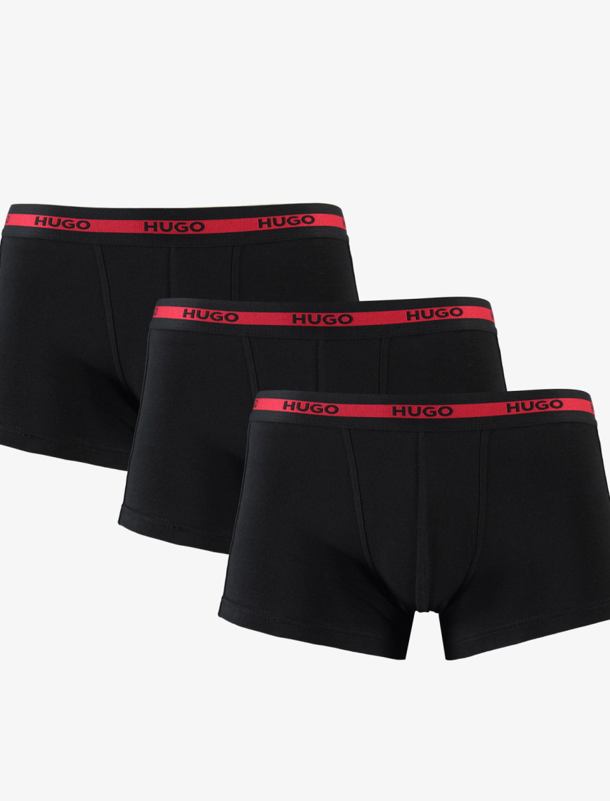 Hugo Trunk 3'Lü Erkek Siyah Boxer Hugo Trunk 3'Lü Erkek Siyah Boxer
