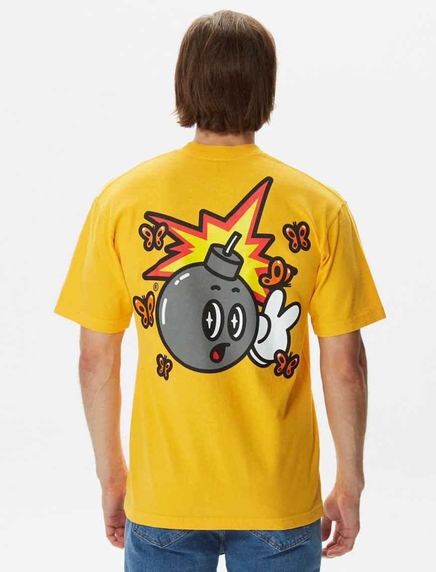 The Hundreds Butterfly Adam Erkek Sarı T-Shirt The Hundreds Butterfly Adam Erkek Sarı T-Shirt