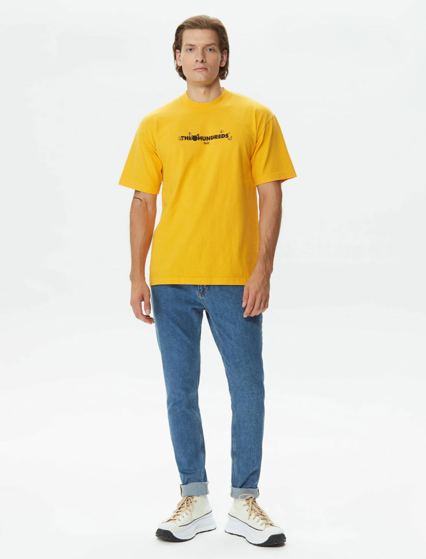 The Hundreds Butterfly Adam Erkek Sarı T-Shirt The Hundreds Butterfly Adam Erkek Sarı T-Shirt