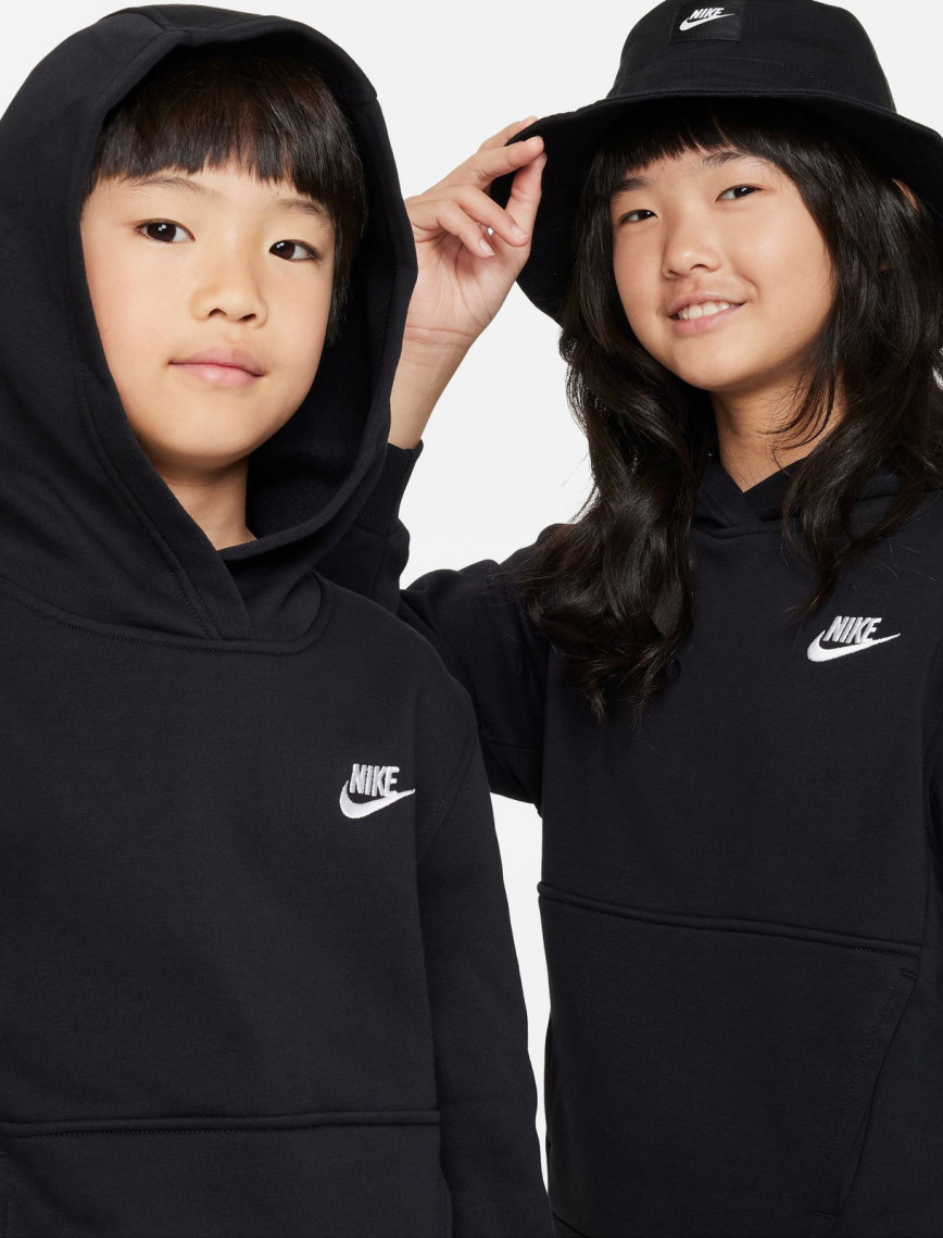 Nike Sportswear Club Fleece Hoody Çocuk Siyah Sweatshirt Nike Sportswear Club Fleece Hoody Çocuk Siyah Sweatshirt