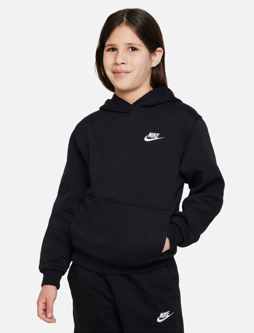 Nike Sportswear Club Fleece Hoody Çocuk Siyah Sweatshirt Nike Sportswear Club Fleece Hoody Çocuk Siyah Sweatshirt