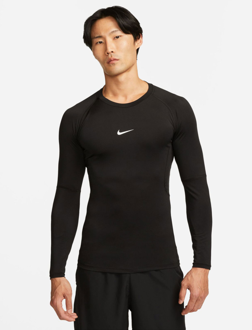 Nike Pro Dri-FIT Top Erkek Siyah Uzun Kollu T-Shirt Nike Pro Dri-FIT Top Erkek Siyah Uzun Kollu T-Shirt