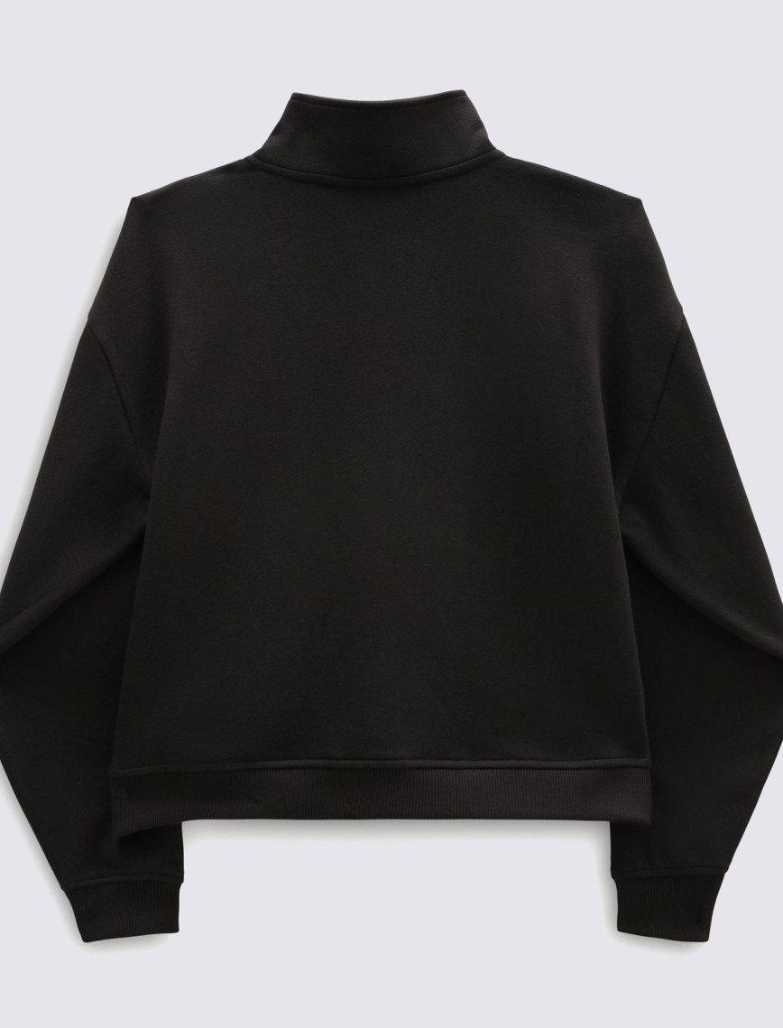 Vans Leighton Mock Neck Fleece Kadın Siyah Sweatshirt Vans Leighton Mock Neck Fleece Kadın Siyah Sweatshirt
