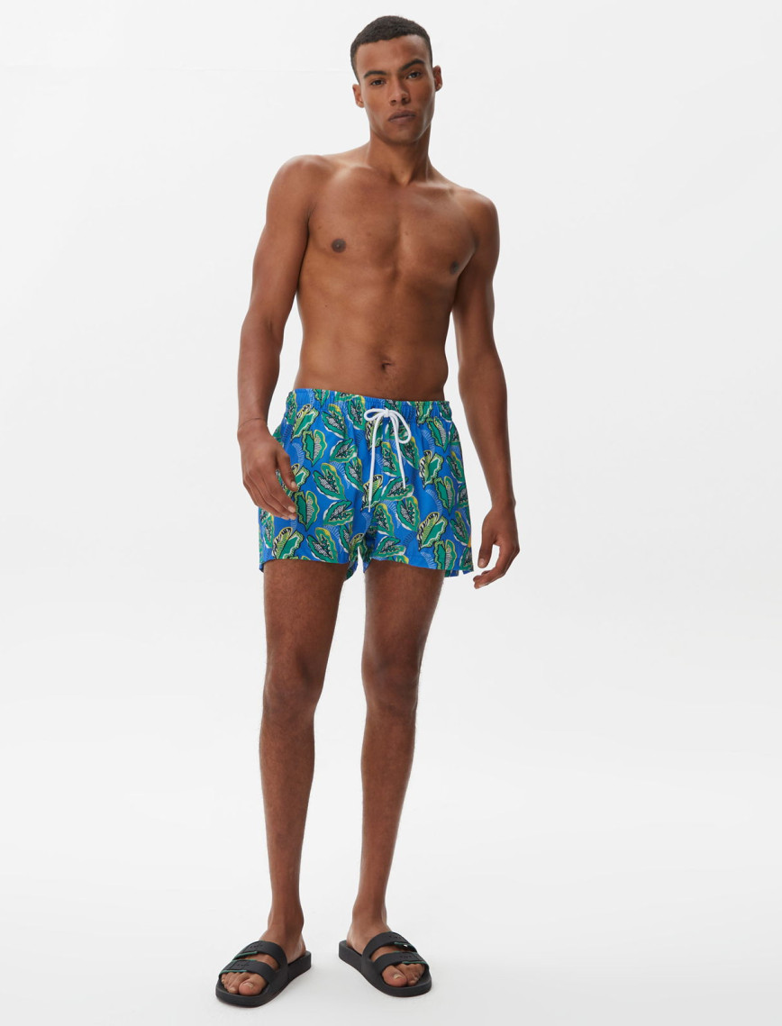 Nautica Erkek Mavi Baskılı Deniz Şortu Nautica Erkek Mavi Baskılı Deniz Şortu