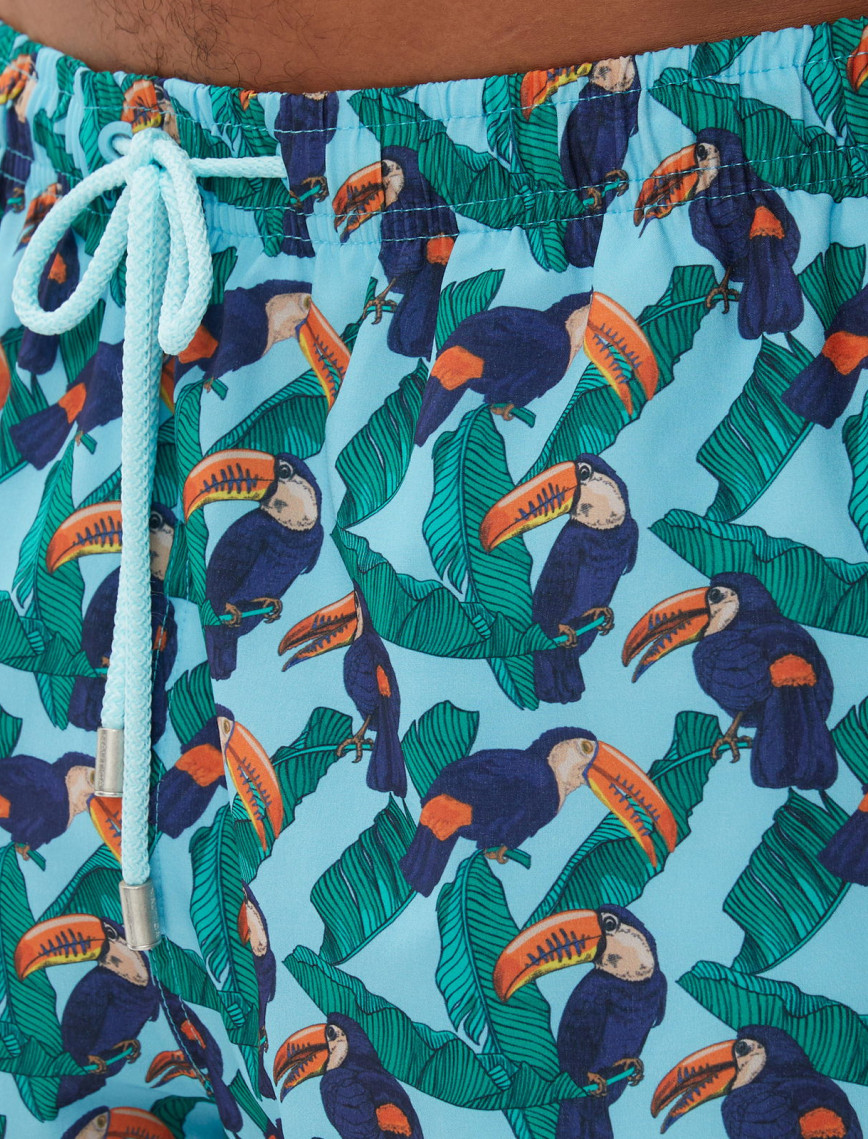 Nautica Erkek Mavi Baskılı Mayo Şort Nautica Erkek Mavi Baskılı Mayo Şort