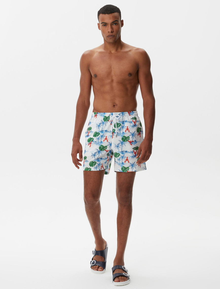 Nautica Erkek Beyaz Baskılı Mayo Şort Nautica Erkek Beyaz Baskılı Mayo Şort