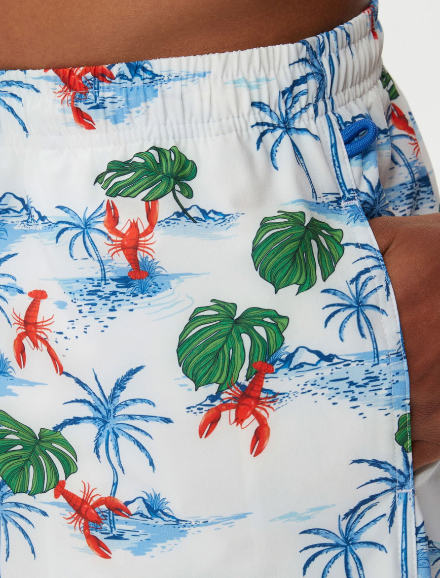 Nautica Erkek Beyaz Baskılı Mayo Şort Nautica Erkek Beyaz Baskılı Mayo Şort