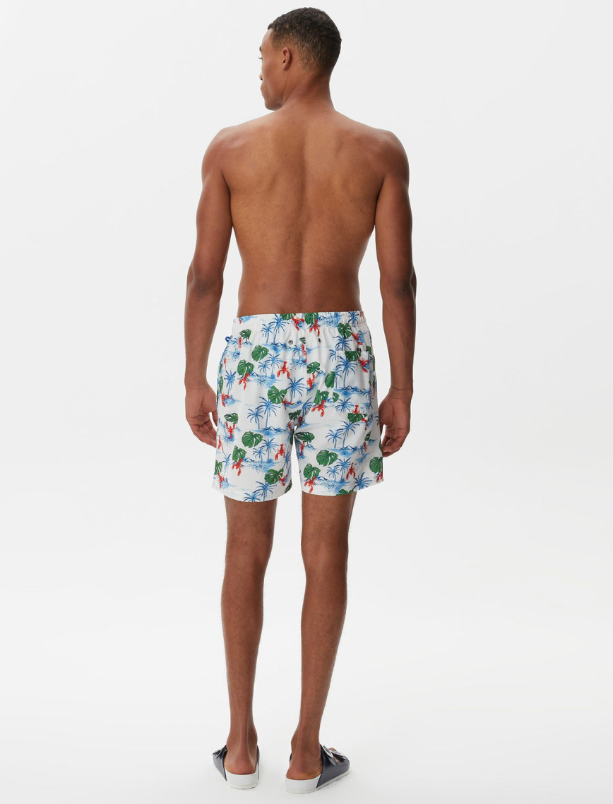 Nautica Erkek Beyaz Baskılı Mayo Şort Nautica Erkek Beyaz Baskılı Mayo Şort