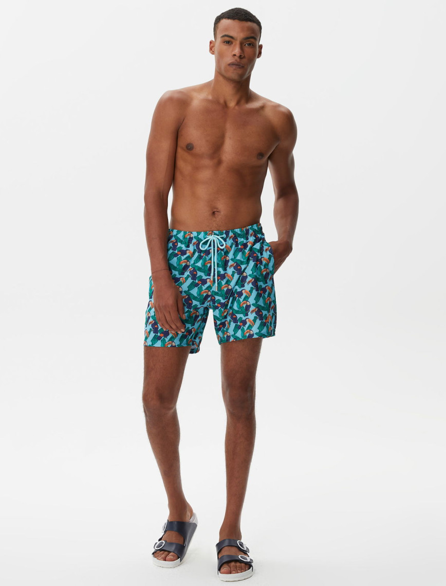 Nautica Erkek Yeşil Baskılı Şort Mayo Nautica Erkek Yeşil Baskılı Şort Mayo